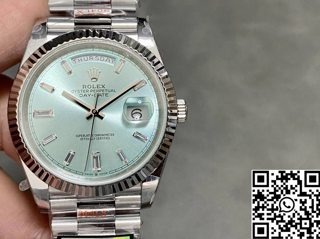 FashionForward Blue 1013 Tungsten Factory Rolex Day Dial Steel M228236-0006 QF v5 Date 0825